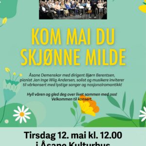 Vårkonsert med Åsane Demenskor, Tirsdag 12. mai kl. 12.00